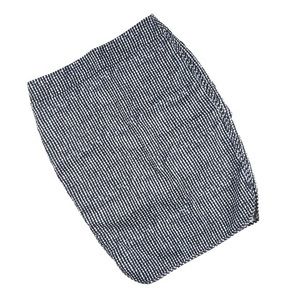 LOFT Blue and White Checkered Pencil Skirt